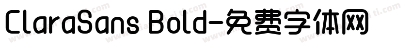 ClaraSans Bold字体转换